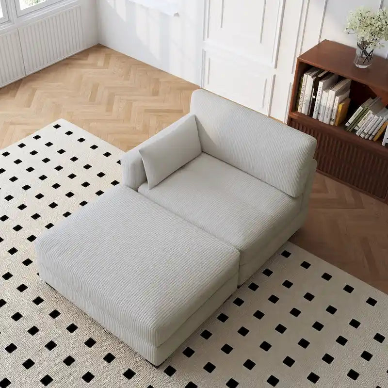 Ensemble de canapés d'angle modulables convertibles 88 pouces-26