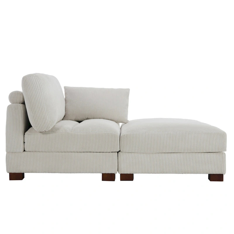 Ensemble de canapés d'angle modulables convertibles 88 pouces-30