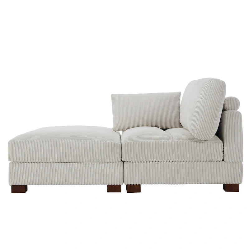 Ensemble de canapés d'angle modulables convertibles 88 pouces-31