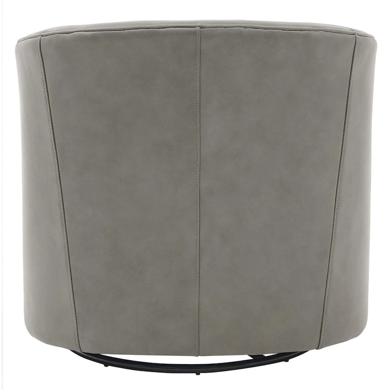 Fauteuil pivotant en cuir pleine fleur Walsh-18