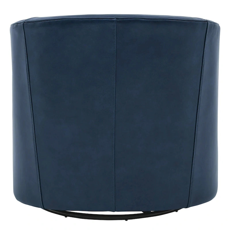 Fauteuil pivotant en cuir pleine fleur Walsh-25