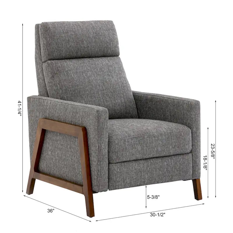 Fauteuil inclinable Vinton à dossier relevable en tissu haute performance de Greyson Living-6