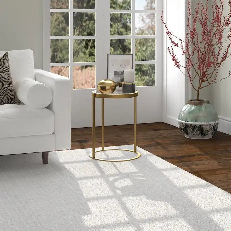 Table d'appoint ronde Duxbury 16 pouces de large-5