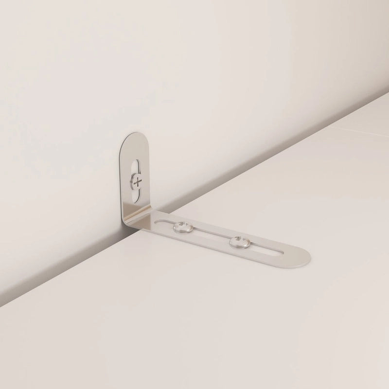 Meuble TV bibliothèque avec rangement et éclairage d'ambiance, blanc/noir-12