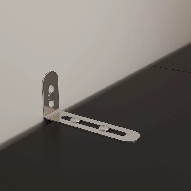 Meuble TV bibliothèque avec rangement et éclairage d'ambiance, blanc/noir-24