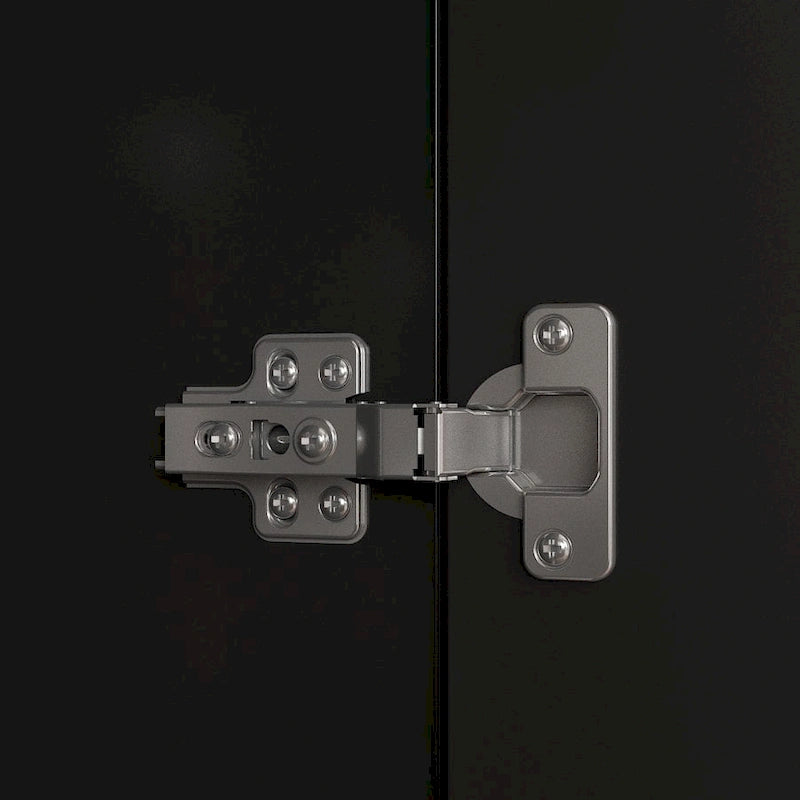 Meuble TV bibliothèque avec rangement et éclairage d'ambiance, blanc/noir-25