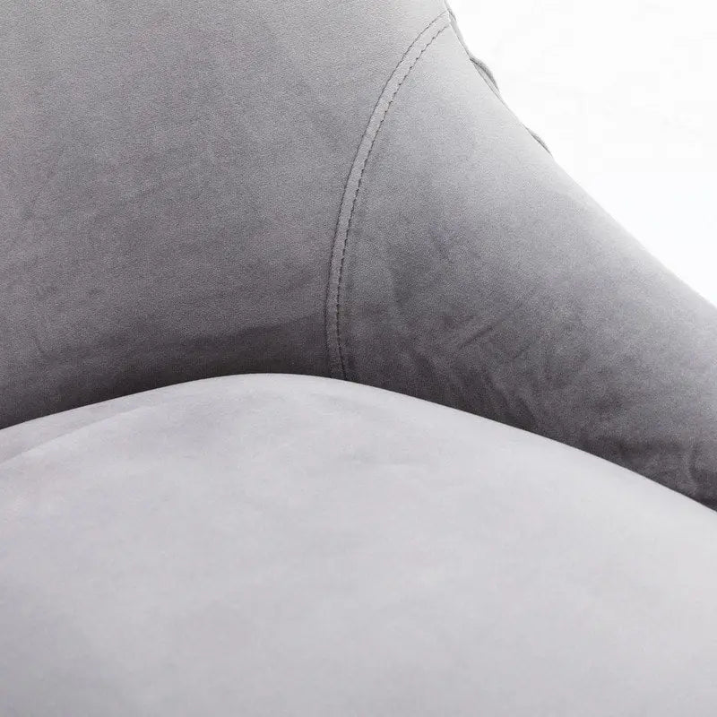 SEYNAR Ensemble de 6 chaises de salle à manger ou de coiffeuse modernes et glamour en velours bouclé plissé avec poignée arrière-24