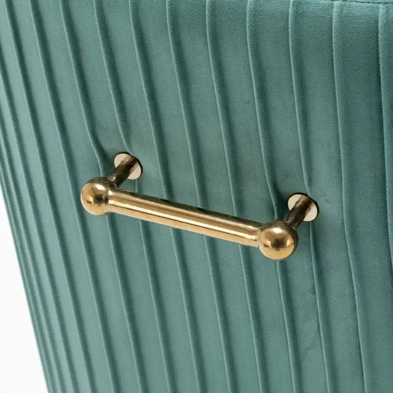 SEYNAR Ensemble de 6 chaises de salle à manger ou de coiffeuse modernes et glamour en velours bouclé plissé avec poignée arrière-33