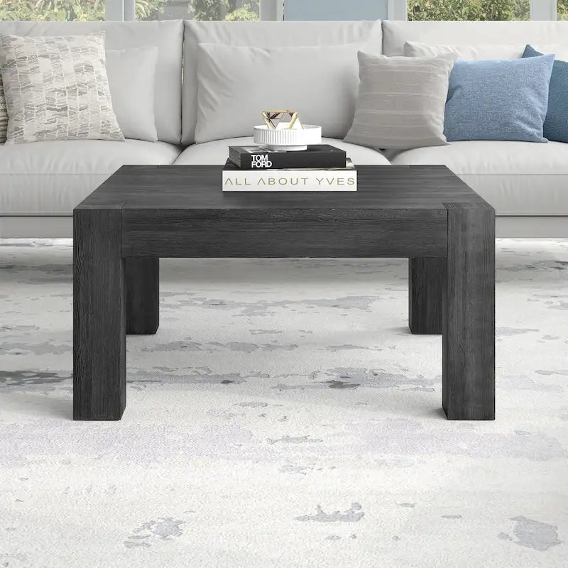 Table basse carrée Langston de 34 pouces de large - 34 pouces de large-2