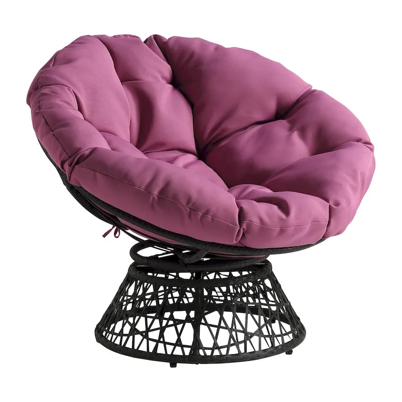 Fauteuil Papasan en osier tressé Avoca de Curated Nomad-29