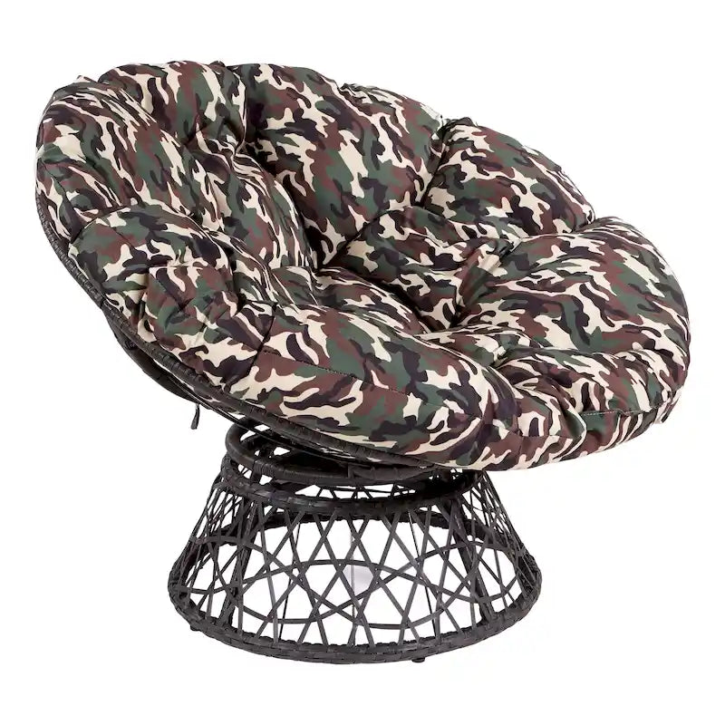 Fauteuil Papasan en osier tressé Avoca de Curated Nomad-32