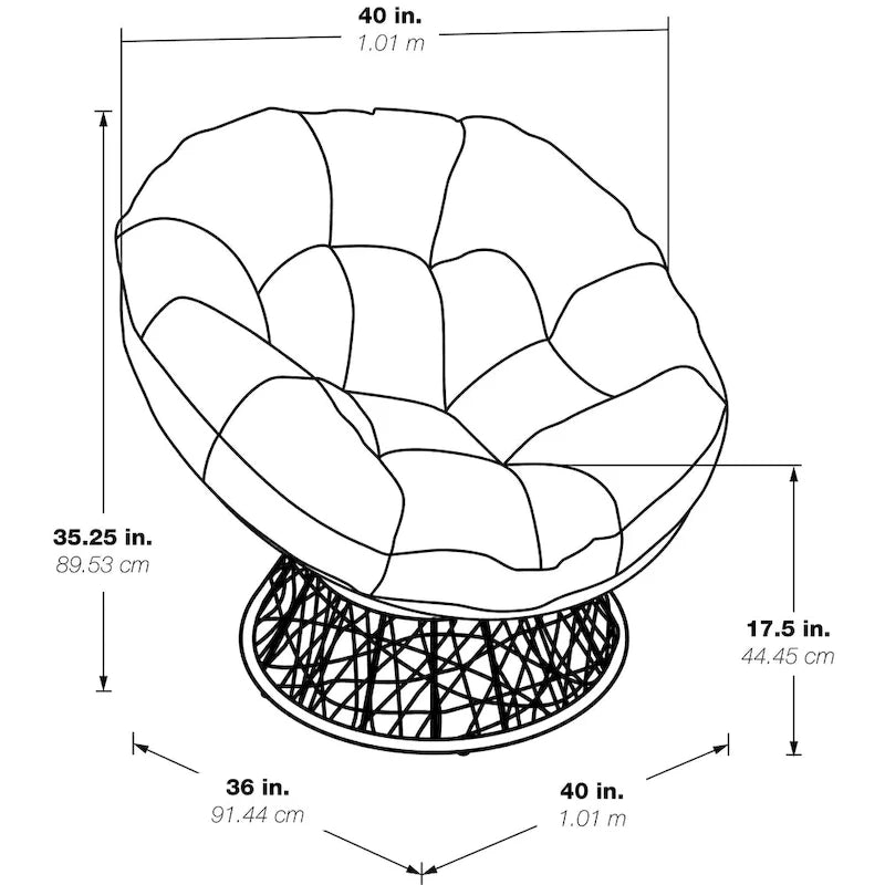 Fauteuil Papasan en osier tressé Avoca de Curated Nomad-6