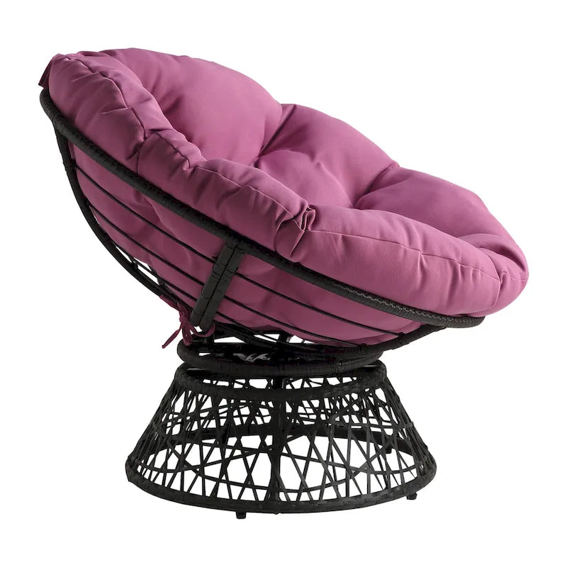 Fauteuil Papasan en osier tressé Avoca de Curated Nomad-8