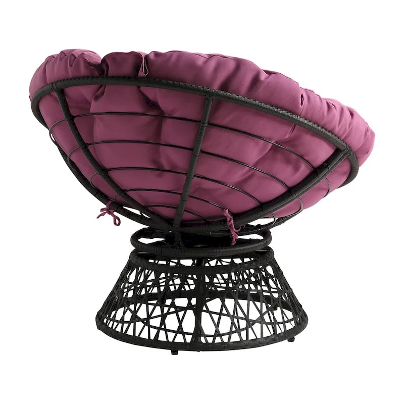Fauteuil Papasan en osier tressé Avoca de Curated Nomad-9