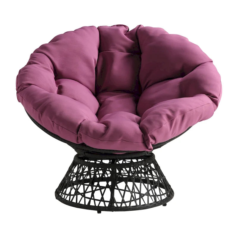 Fauteuil Papasan en osier tressé Avoca de Curated Nomad-10