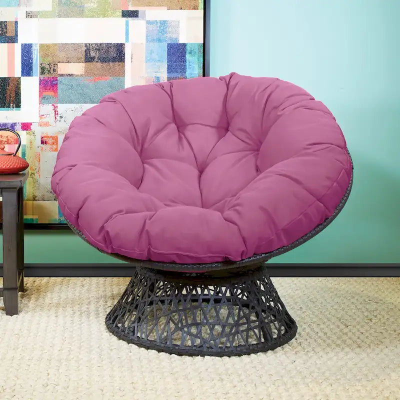 Fauteuil Papasan en osier tressé Avoca de Curated Nomad-12