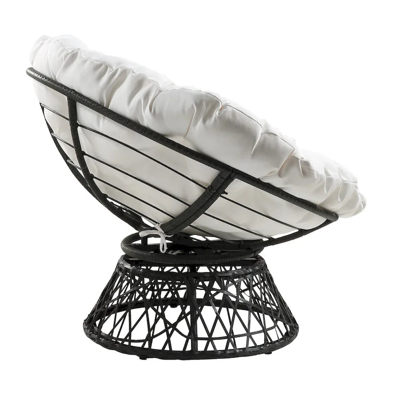 Fauteuil Papasan en osier tressé Avoca de Curated Nomad-15