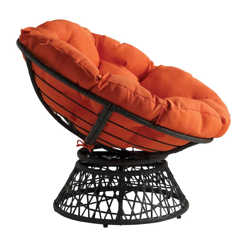 Fauteuil Papasan en osier tressé Avoca de Curated Nomad-19