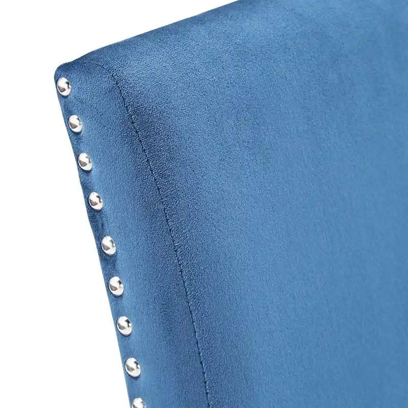 Chaises de salle à manger Balmforth à clous décoratifs en velours (lot de 2) par iNSPIRE Q Classic-26