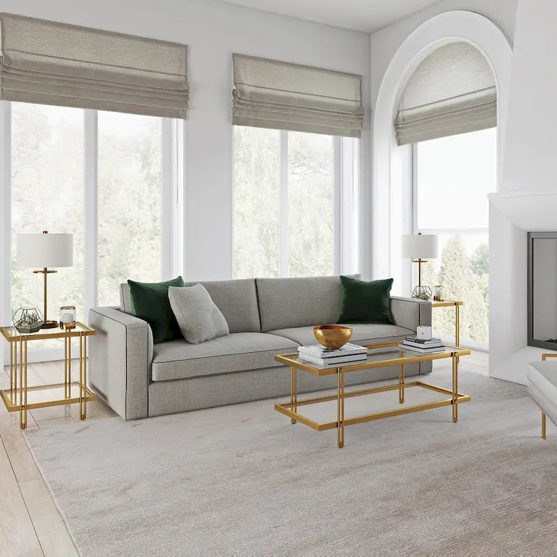 Table d'appoint moderne Inez en métal et verre-27