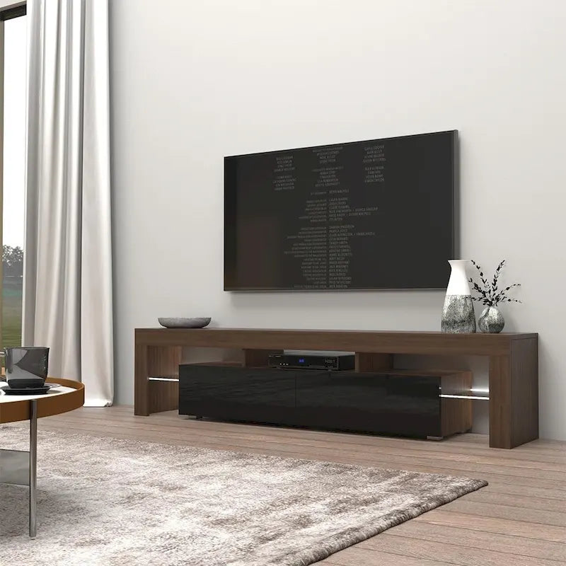 Meuble TV moderne Milano 200 de 79 pouces avec 16 LED de couleur-32