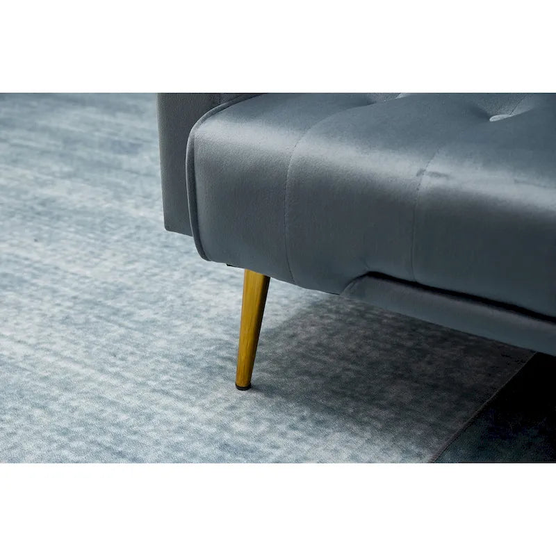 Canapé-lit convertible en velours capitonné de 75 pouces de large-32