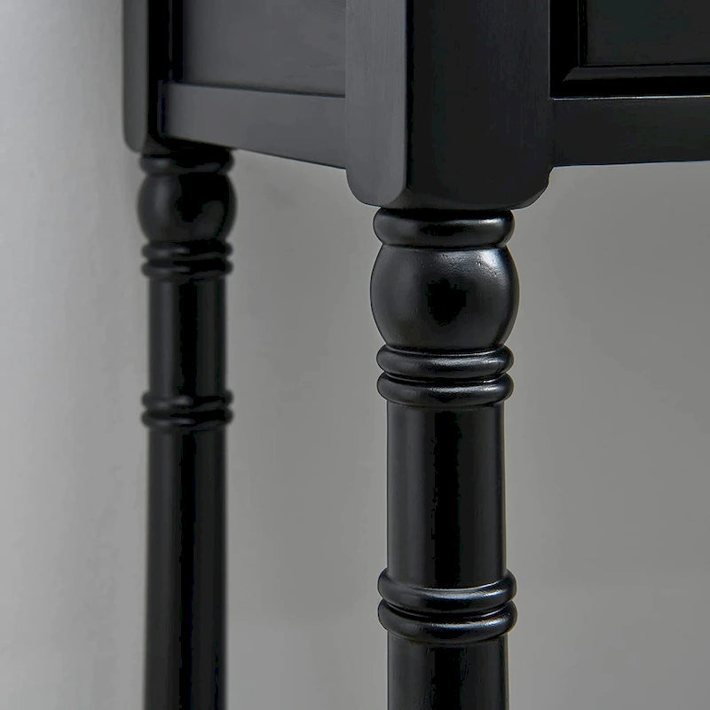 Table console d'entrée avec tiroirs de rangement et étagère-9