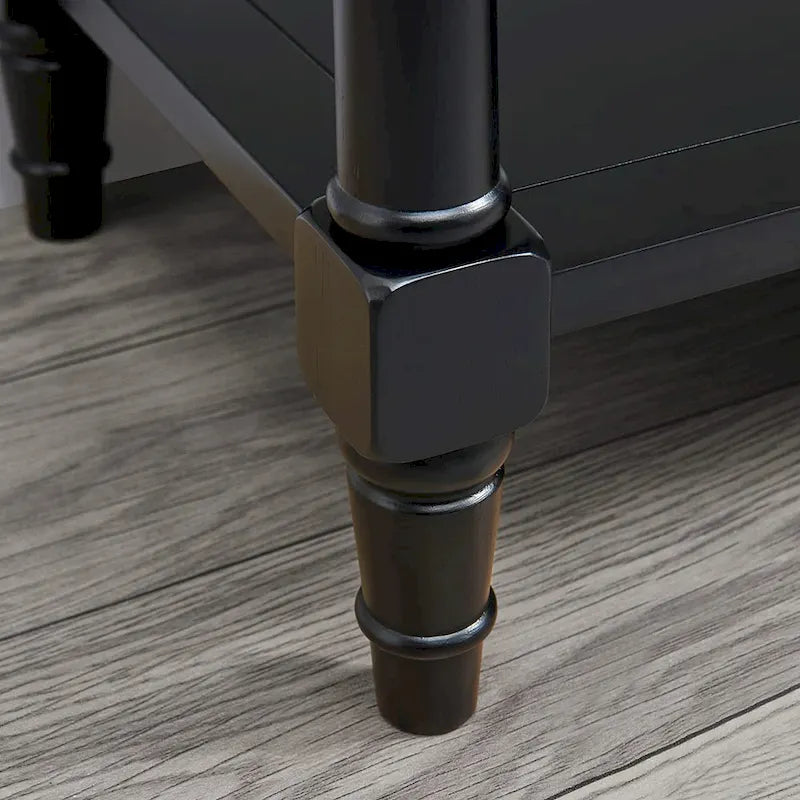 Table console d'entrée avec tiroirs de rangement et étagère-10