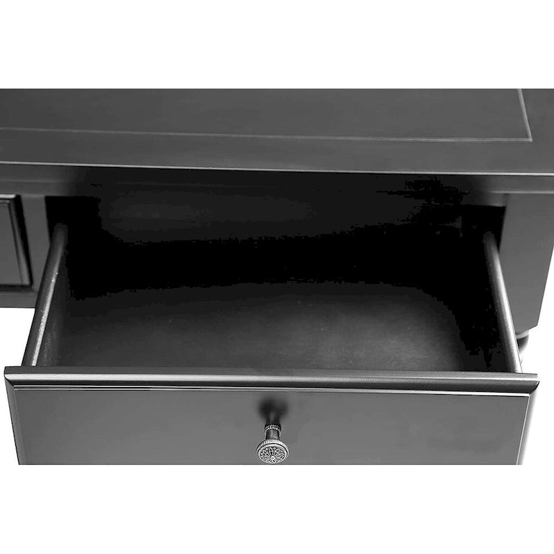 Table console d'entrée avec tiroirs de rangement et étagère-13