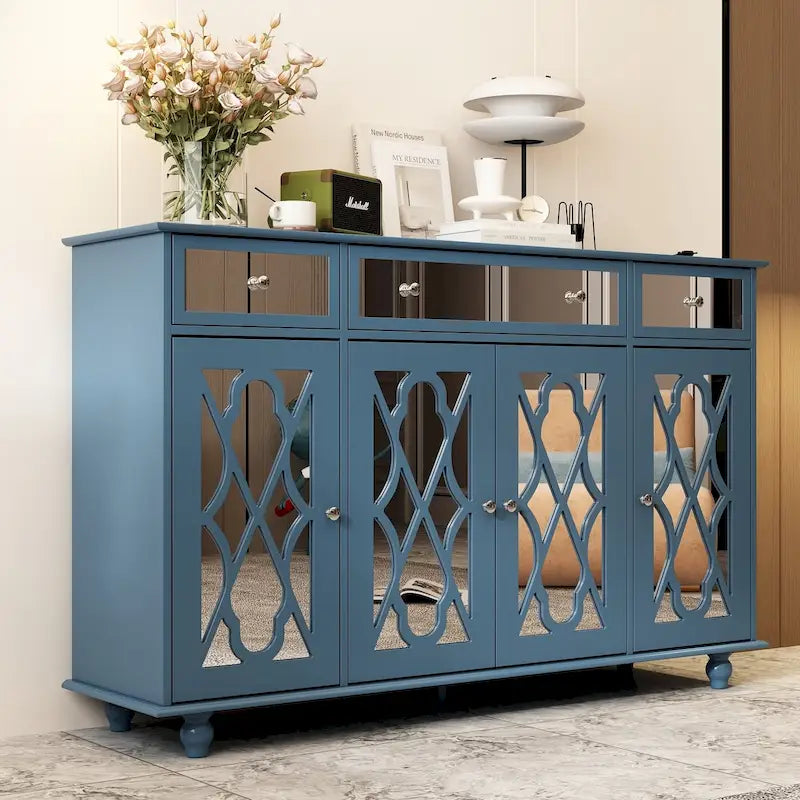 Buffet/armoire/bibliothèque miroir 55W pour salon-39