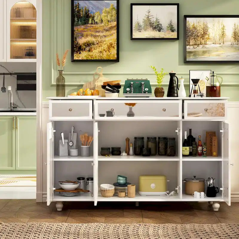 Buffet/armoire/bibliothèque miroir 55W pour salon-7