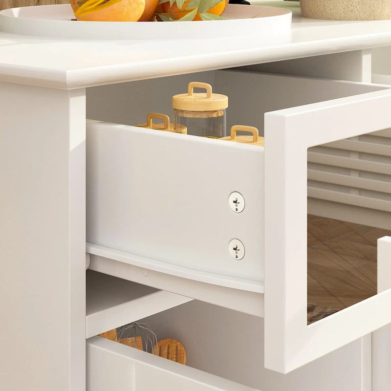 Buffet/armoire/bibliothèque miroir 55W pour salon-11