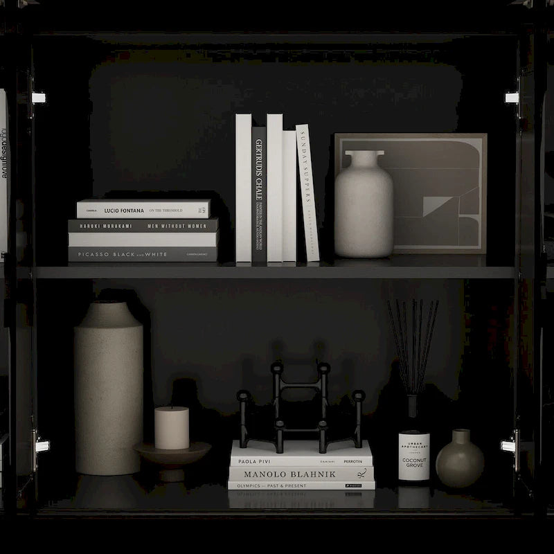 Buffet/armoire/bibliothèque miroir 55W pour salon-20