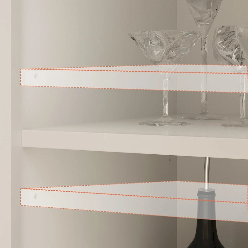 Buffet/armoire/bibliothèque miroir 55W pour salon-36