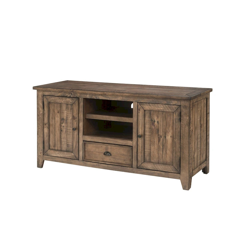 Meuble TV en bois massif Gray Barn Downington de 60 pouces-9