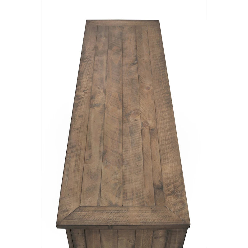 Meuble TV en bois massif Gray Barn Downington de 60 pouces-12