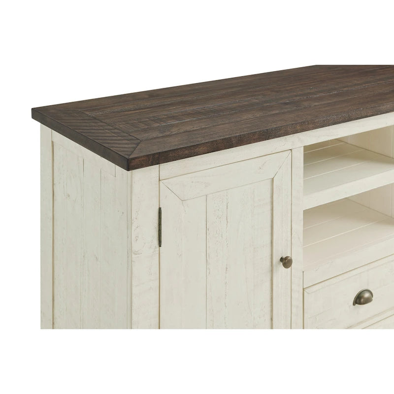 Meuble TV en bois massif Gray Barn Downington de 60 pouces-25