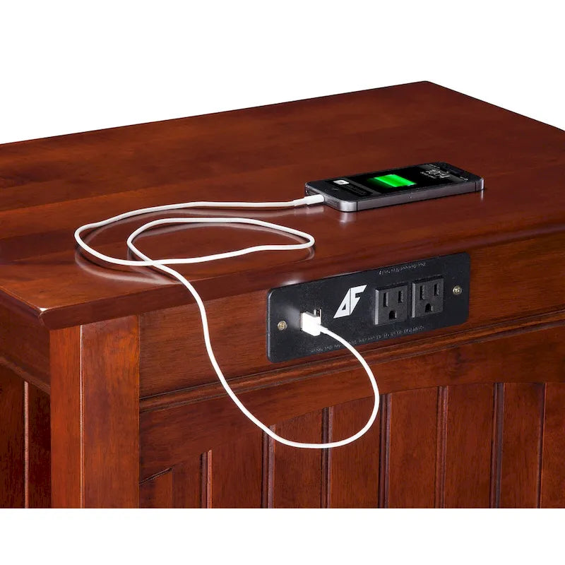 Table d'appoint AFI Nantucket avec chargeur intégré-25