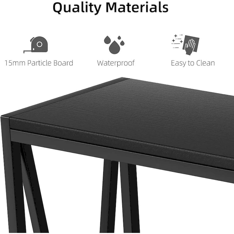 39.4 Table d'appoint derrière le canapé, table d'appoint étroite-3