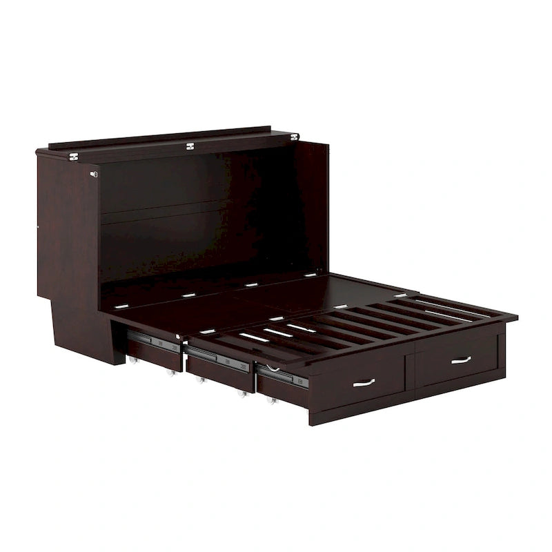 Lit escamotable Chelsea Queen avec matelas-8