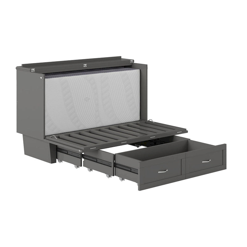 Lit escamotable Chelsea Queen avec matelas-23