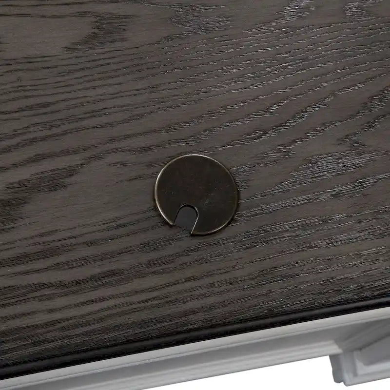 Bureau Allyson Park blanc anthracite brossé-7