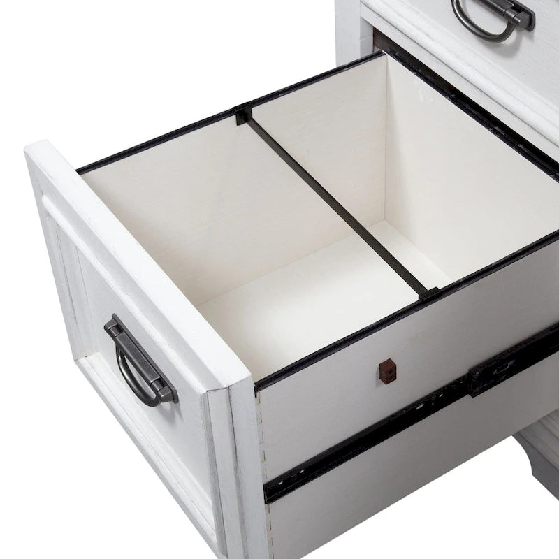 Bureau Allyson Park blanc anthracite brossé-10