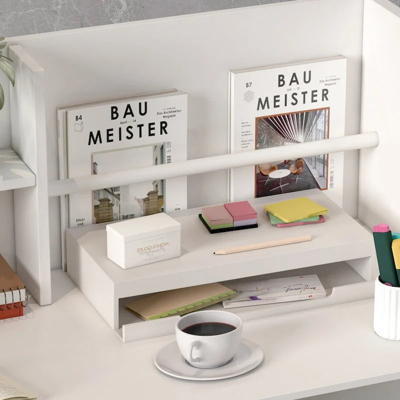 Bureau d'accueil à 3 tiroirs, table de réception, bureau d'ordinateur, espace de travail-7