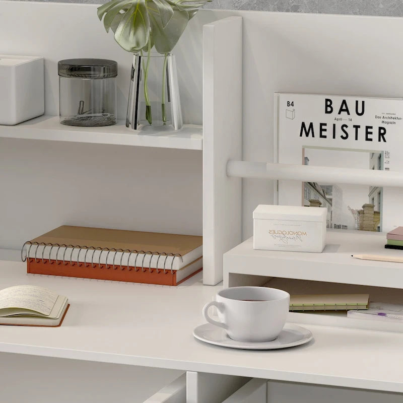 Bureau d'accueil à 3 tiroirs, table de réception, bureau d'ordinateur, espace de travail-9