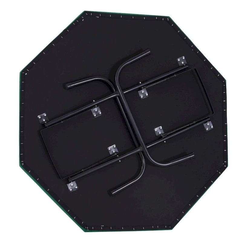 Table de poker octogonale pliable Soozier 48 pour 8 personnes avec porte-gobelets-7