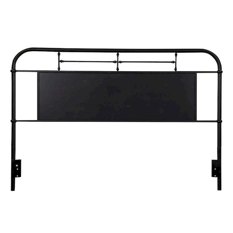 Tête de lit King en métal vieilli de la série Vintage-14
