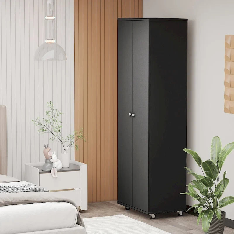 70.9Armoires Armoire Placard Meuble de rangement Meuble à chaussures Blanc/Noir-4