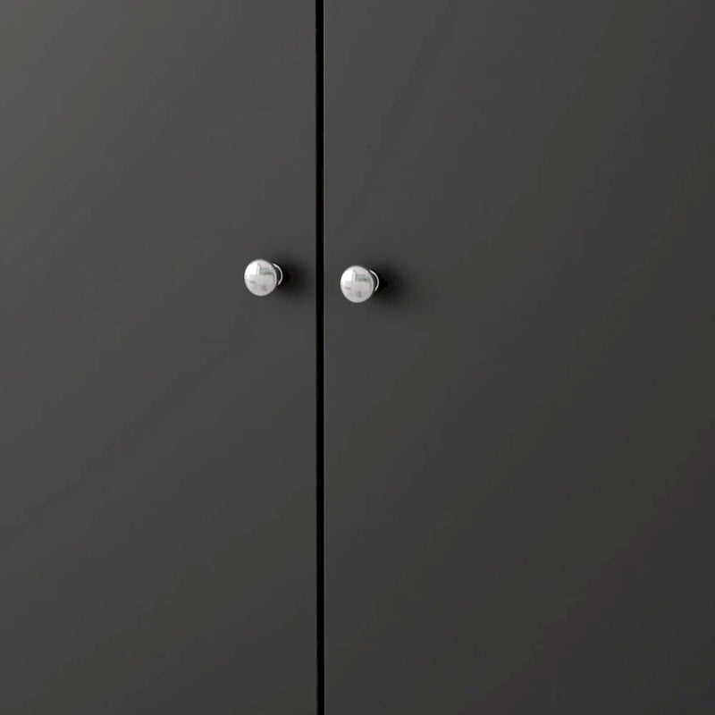 70.9Armoires Armoire Placard Meuble de rangement Meuble à chaussures Blanc/Noir-8