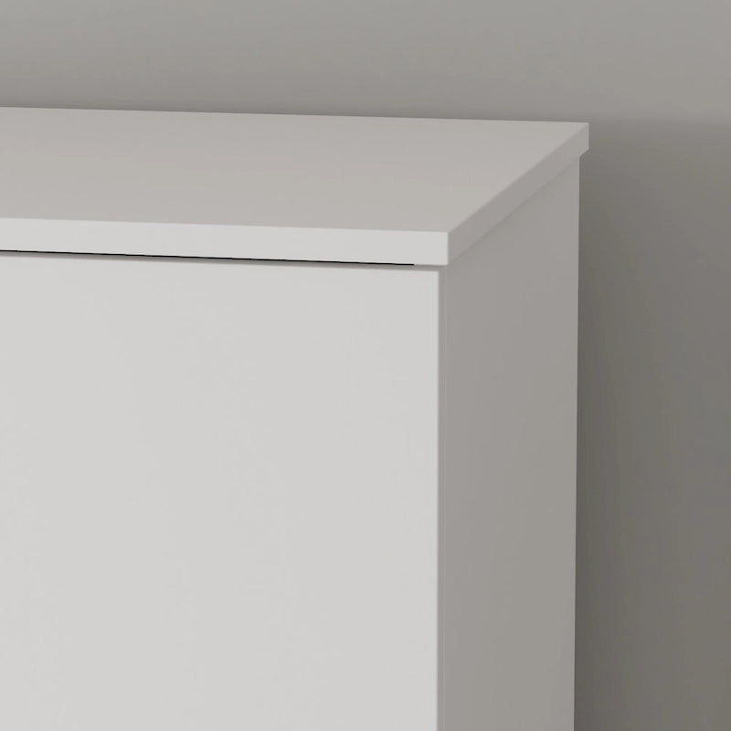 70.9Armoires Armoire Placard Meuble de rangement Meuble à chaussures Blanc/Noir-17